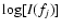$\log[I(f_j)]$