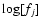 $\log[f_j]$