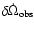$\delta\dot\Omega_{\rm
obs }$