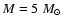 $M=5~M_{\odot}$
