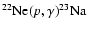 $^{22}{\rm Ne}(p,\gamma)^{23}{\rm Na}$