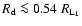 $R_{\rm d} \la
0.54~R_{\rm L_1}$