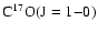 $\rm C^{17}O(J=1{-}0)$