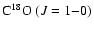 ${\rm C^{18}O}~(J=1{-}0)$