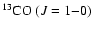 ${\rm ^{13}CO}~(J=1{-}0)$