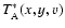 $T_{\rm A}^*(x,y,v)$