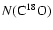$N({\rm C^{18}O})$