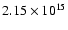 $2.15\times 10^{15}$