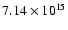 $7.14\times 10^{15}$