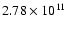 $2.78\times 10^{11}$