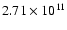$2.71\times 10^{11}$