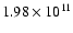 $1.98\times 10^{11}$