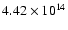 $4.42\times 10^{14}$