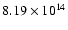 $8.19\times 10^{14}$