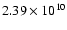 $2.39\times 10^{10}$