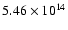 $5.46\times 10^{14}$