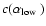 $c(\mbox{$\alpha_{{\rm low}}$ })$