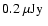 $0.2~\mbox{${\rm\mu Jy}$ }$