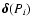 ${\vec \delta}(P_i)$
