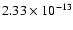 $2.33\times10^{-13}$