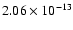 $2.06\times10^{-13}$