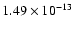$1.49\times10^{-13}$
