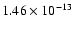 $1.46\times10^{-13}$