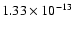 $1.33\times10^{-13}$