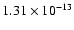 $1.31\times10^{-13}$
