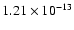 $1.21\times10^{-13}$