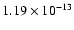 $1.19\times10^{-13}$