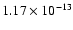 $1.17\times10^{-13}$
