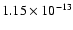 $1.15\times10^{-13}$