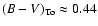 $(B-V)_{\rm To}\approx 0.44$