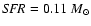 ${\it SFR}=0.11~M_{\odot}$