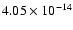 $4.05\times10^{-14}$