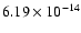 $6.19\times10^{-14}$