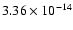 $3.36\times10^{-14}$