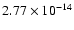 $2.77\times10^{-14}$