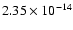 $2.35\times10^{-14}$