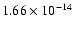 $1.66\times10^{-14}$