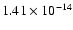 $1.41\times10^{-14}$