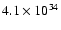 $4.1\times10^{34}$