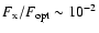 $F_{\rm x}/F_{\rm opt}\sim10^{-2}$