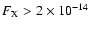 $F_{\rm X}>2\times10^{-14}$