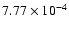 $7.77\times10^{-4}$