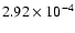 $2.92\times10^{-4}$