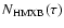 $N_{\rm HMXB}(\tau)$