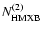 $N_{\rm HMXB}^{(2)}$