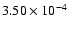 $3.50\times10^{-4}$